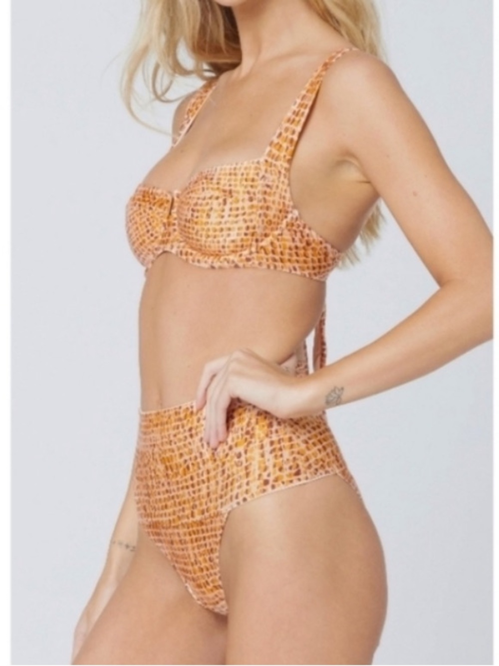 NWOT L*Space Bikini Set Wild Bunch Print Sz S